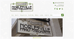 Desktop Screenshot of noblesvillefamilychiropractic.com